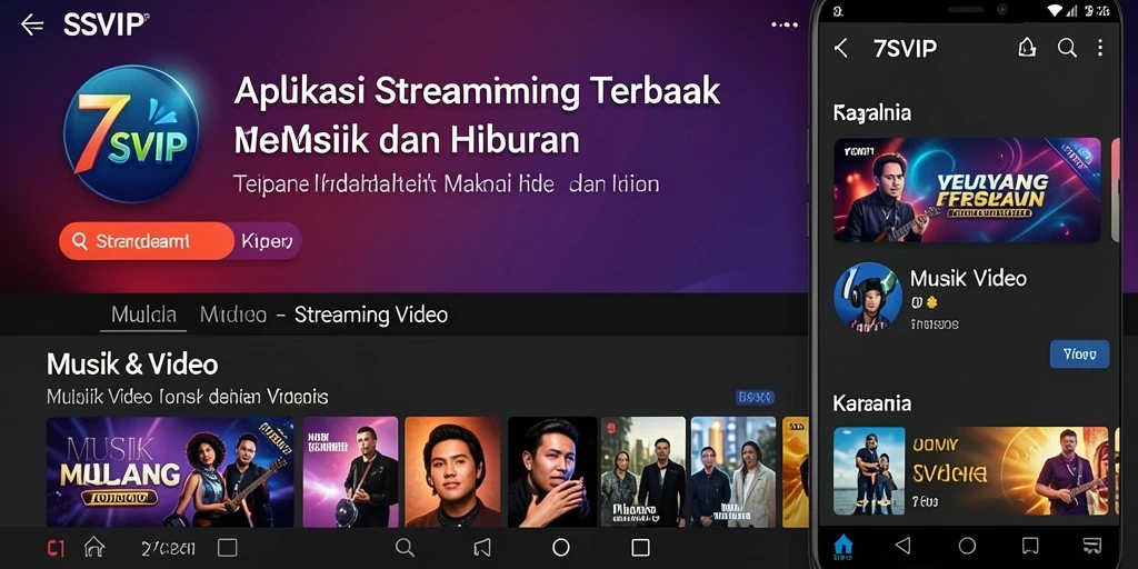 Antarmuka menarik dan mudah dipakai dari aplikasi 7SVIP.