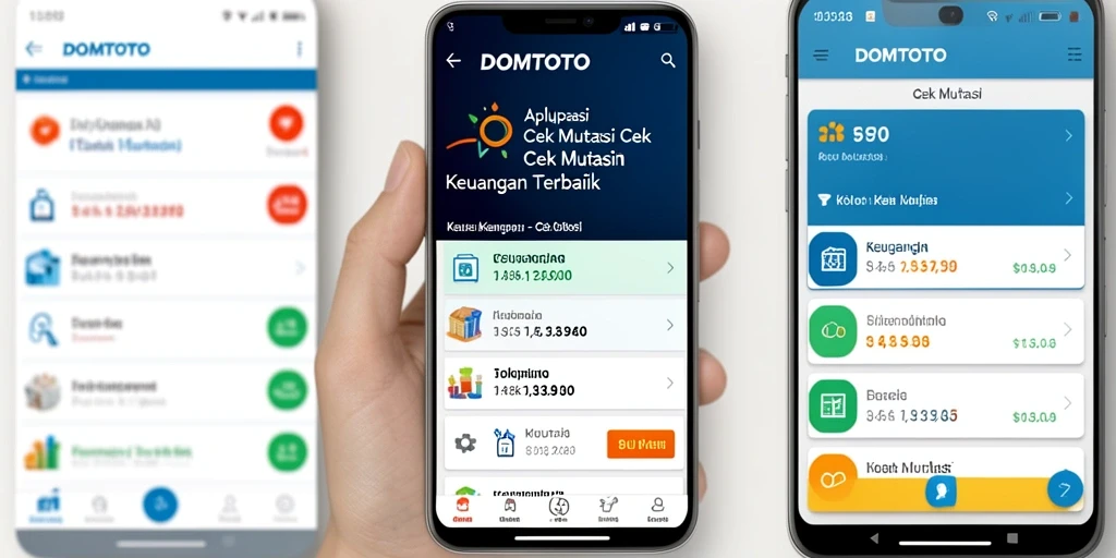 Antarmuka aplikasi DOMTOTO menampilkan riwayat mutasi keuangan yang jelas.