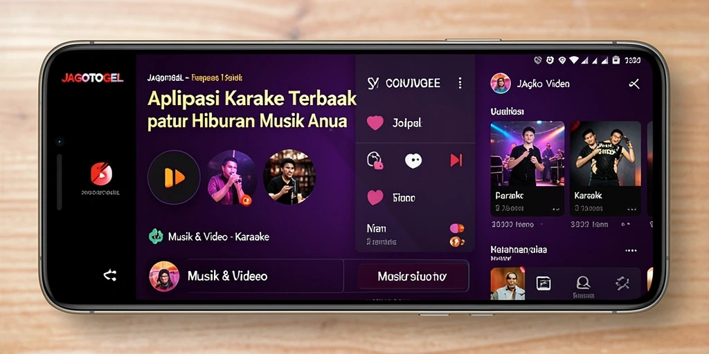 Antarmuka intuitif JAGOTOGEL dengan berbagai fitur Karaoke.