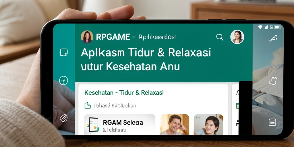 Antarmuka RPGAME yang sederhana untuk pengalaman Tidur & Relaksasi.