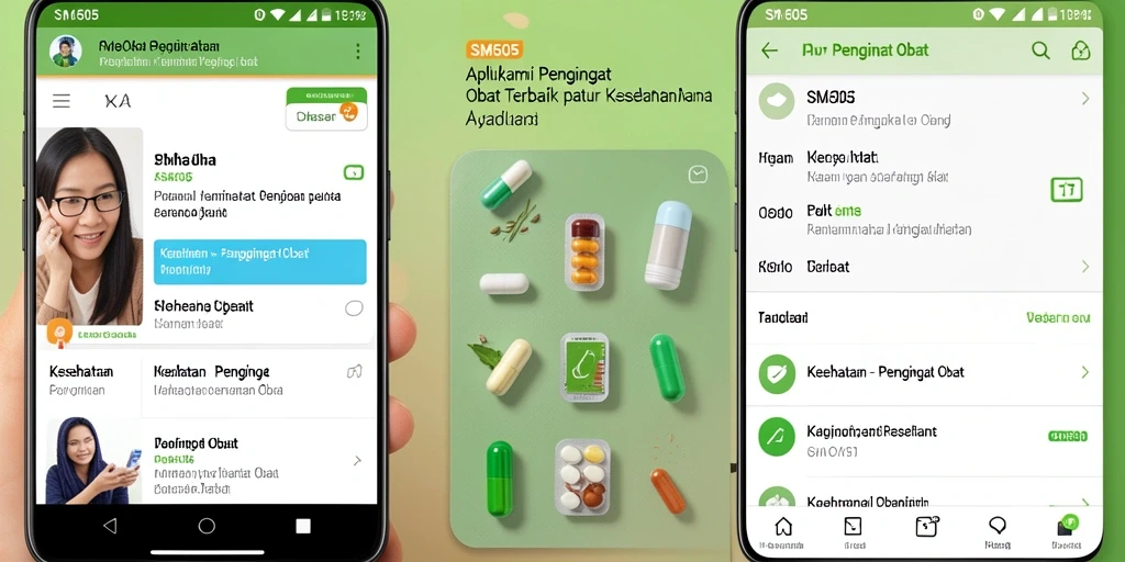 Tampilan antarmuka aplikasi SM605 yang intuitif dan mudah digunakan.
