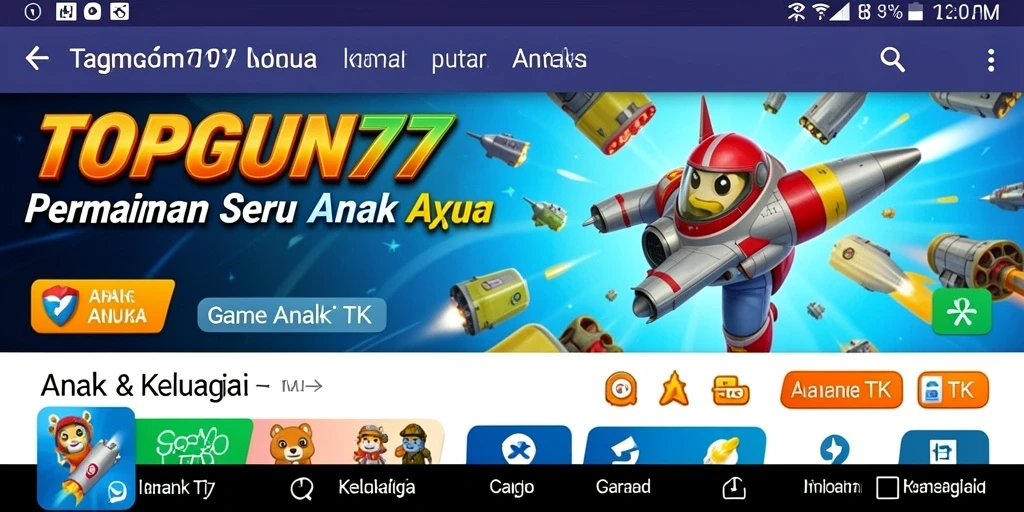 Tampilan utama <strong>TOPGUN77</strong> dengan permainan edukasi yang menarik.